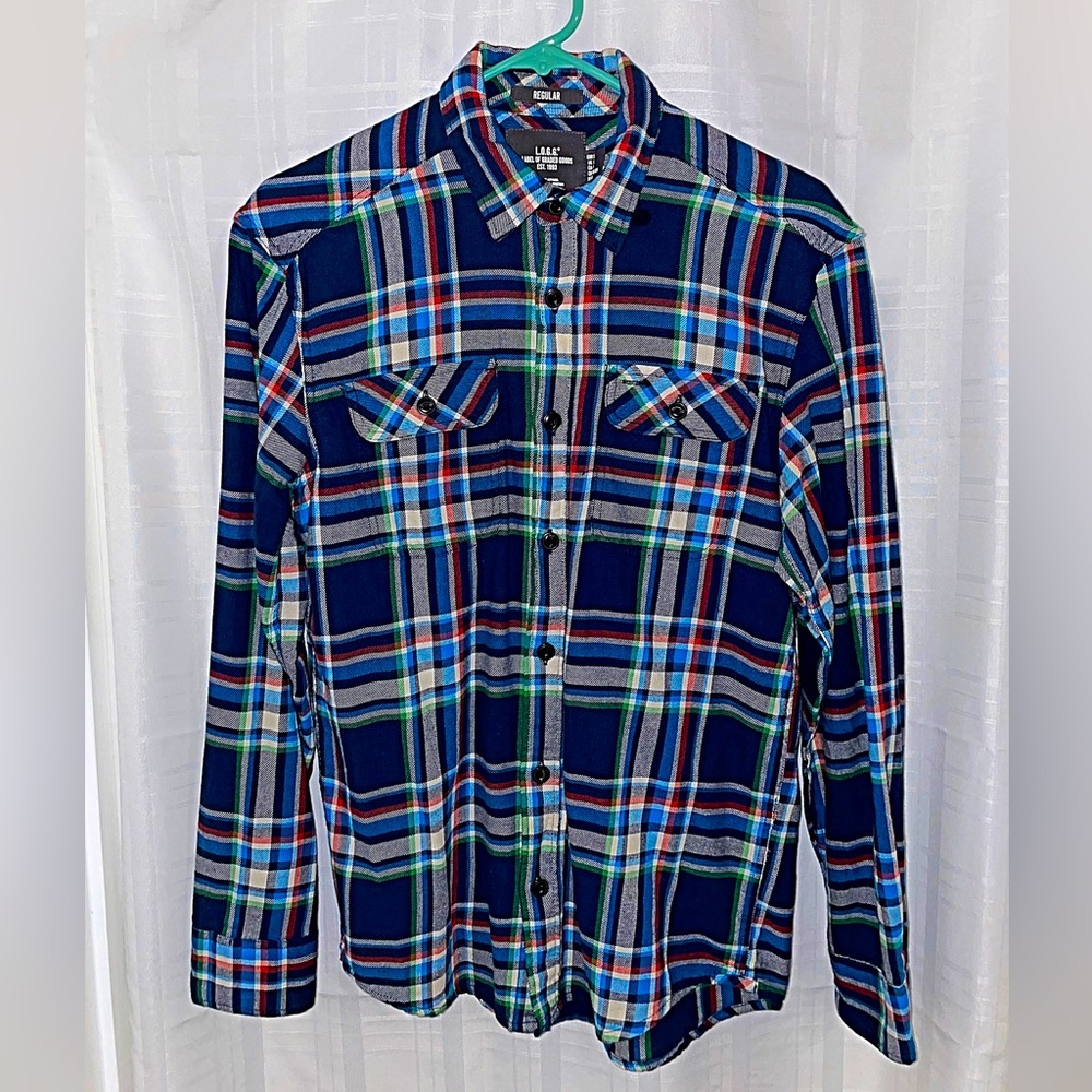 H&M Long Sleeve Flannel Button Down